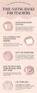 time saving hacks for teachers infographic