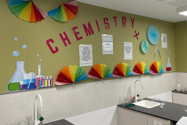 science lab decoration