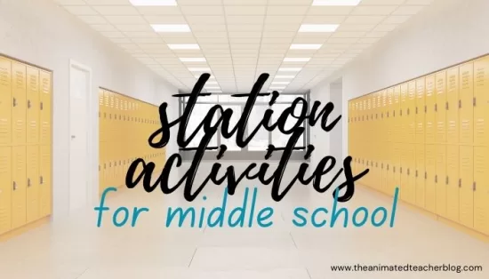 station activities for middle school