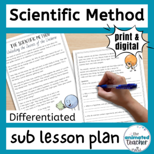 science sub lesson plan
