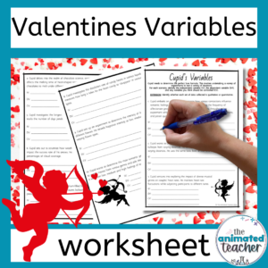 science valentines day worksheet