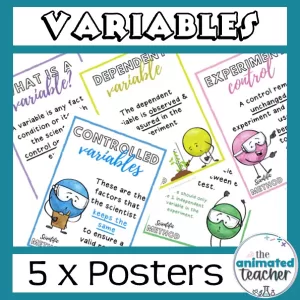 science variables posters free