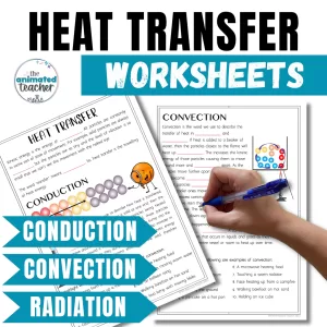 methods of heat transfer worksheets, conduction, convection, radiation