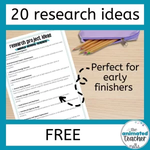 science research project ideas for middle school